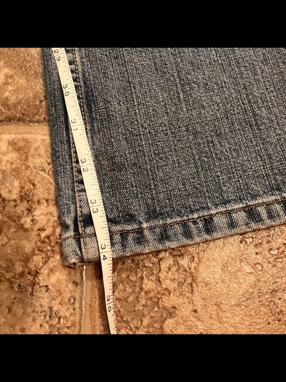 Lucky Brand Wonder Jean USA Made Long Flare Dungarees - Picture 5 of 7